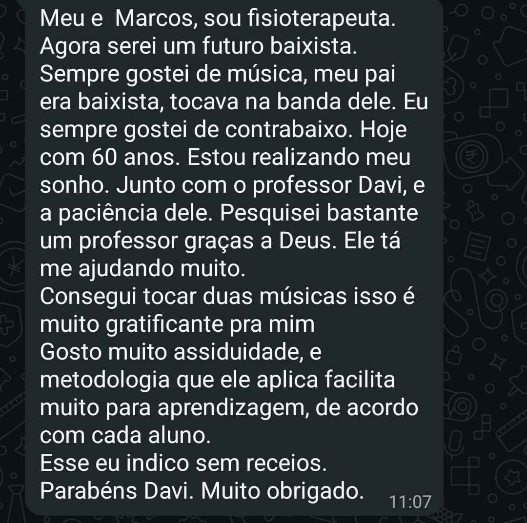 Depoimento Aluno Marcos