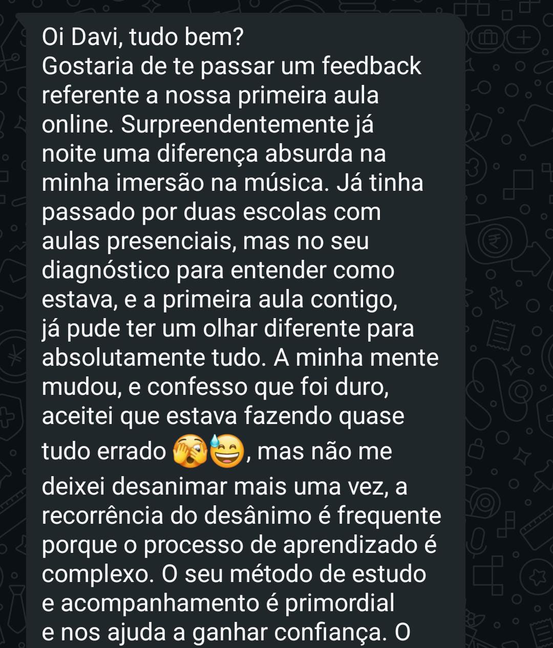 Depoimento Aluna Patrícia